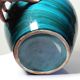 Large ceramic vase with mixed clays, malachite green glaze, 1950s-70s.