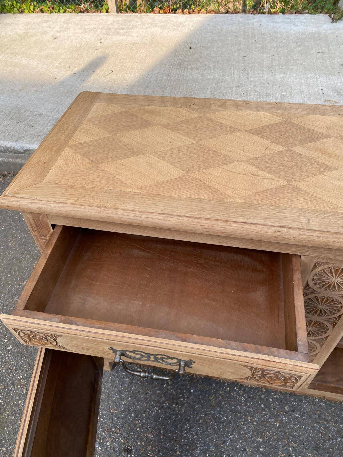 Breton buffet enfilade Art Deco 215cm 19th century