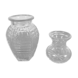 Set of 2 glass vases