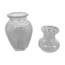 Set of 2 glass vases