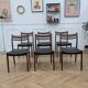 6 chaises scandinave vintage