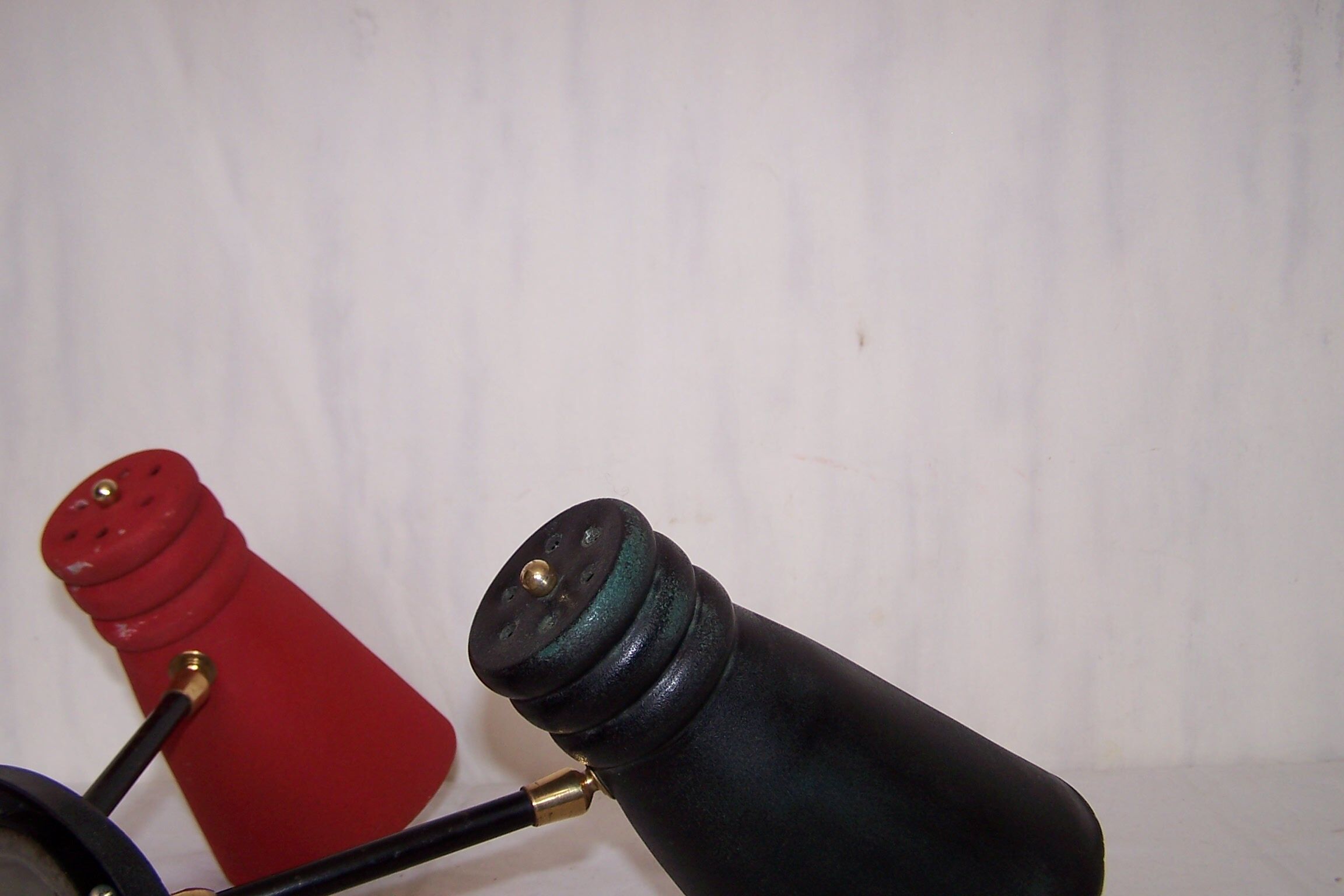 Double metal wall sconce from the 1950s