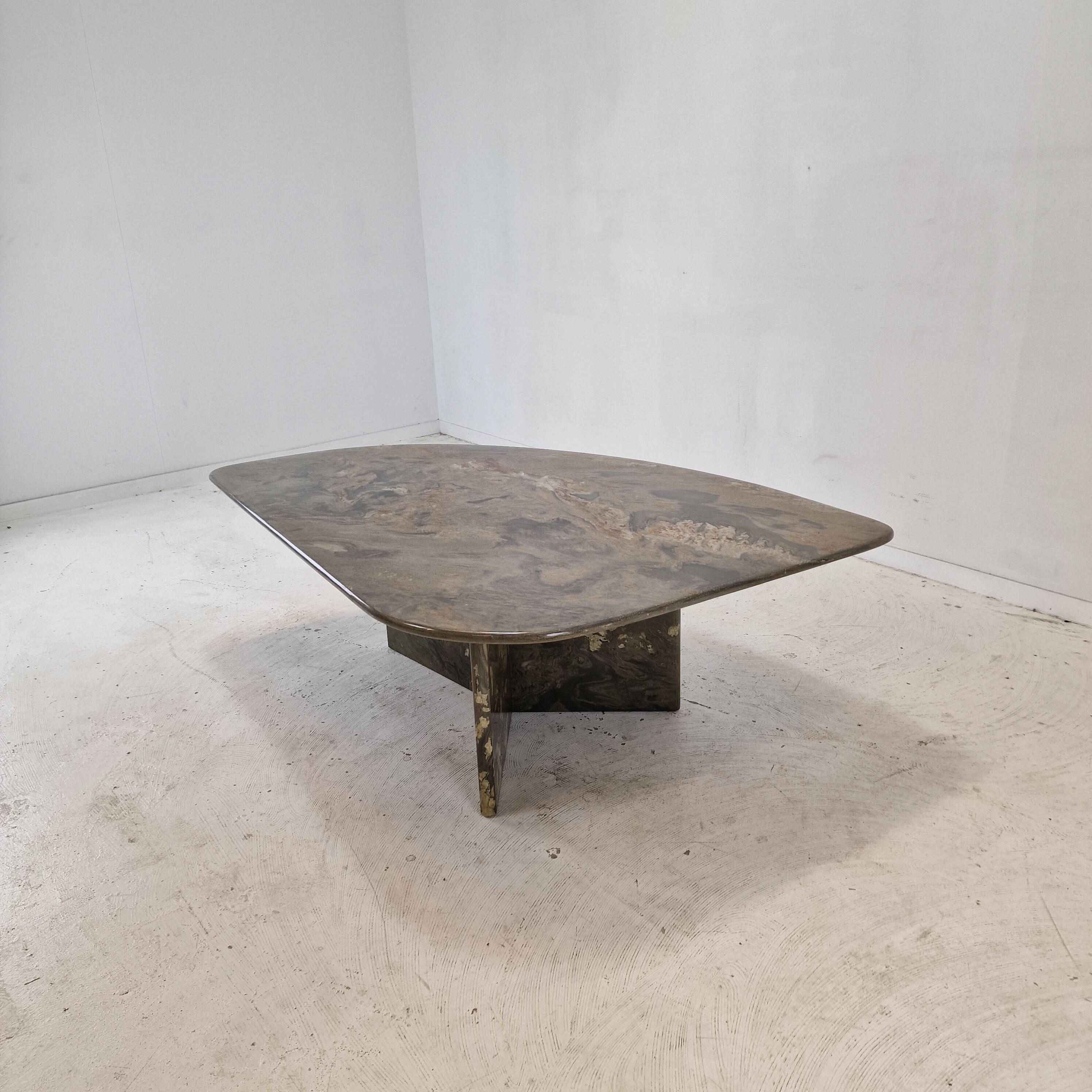Italian Coffee Table in Granite, 1980s