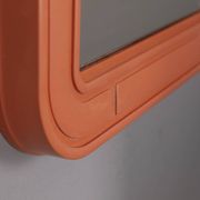 Vintage Orange Wall Mirror by Carrara Matta, 1970s