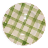 Soup plate - Green tea towel pattern - Moulin des Loups