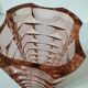 Vintage pink pressed glass vase – Windsor Rosaline model by Luminarc