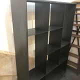 Large Landscape Library Artisanal Steel on Industrial Wheels