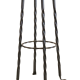 Set of 4 brutalist vintage stools 'Villingen'