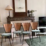 Set of vintage petal chairs