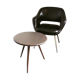 Table basse ronde pieds compas