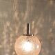 70's amber glass and brass suspension design