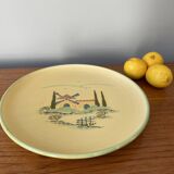 Large round dish signed lou sietoun