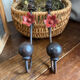 Pair of wall hooks in cast iron