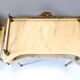 Pair of Nightstands / Console Tables with Marble Tops and Brass Legs, Italy
