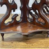 Etagère en acajou fin XIXème à poser ou suspendre