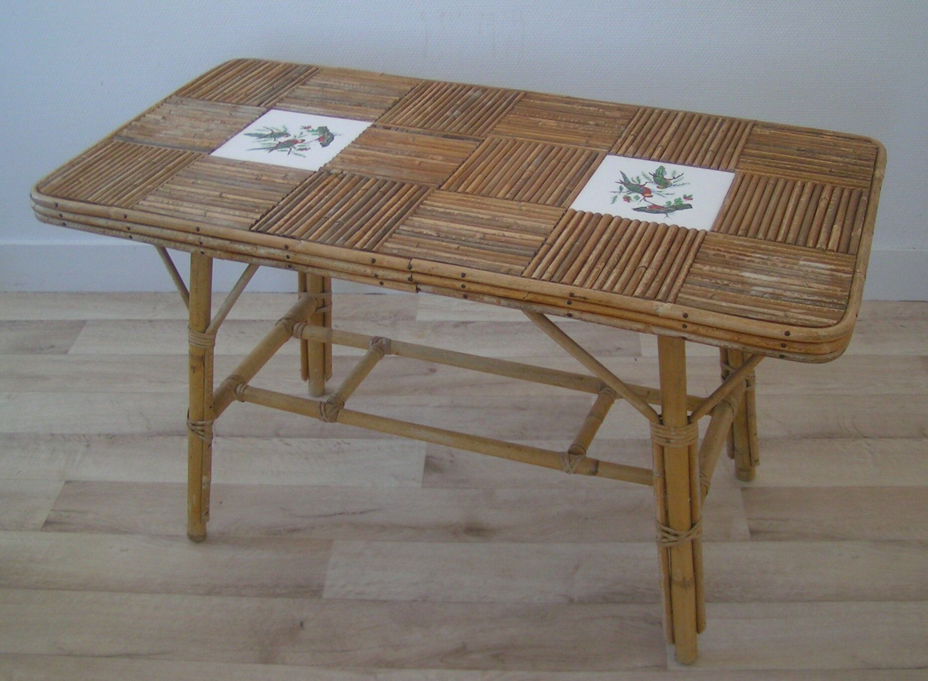 Rattan coffee table