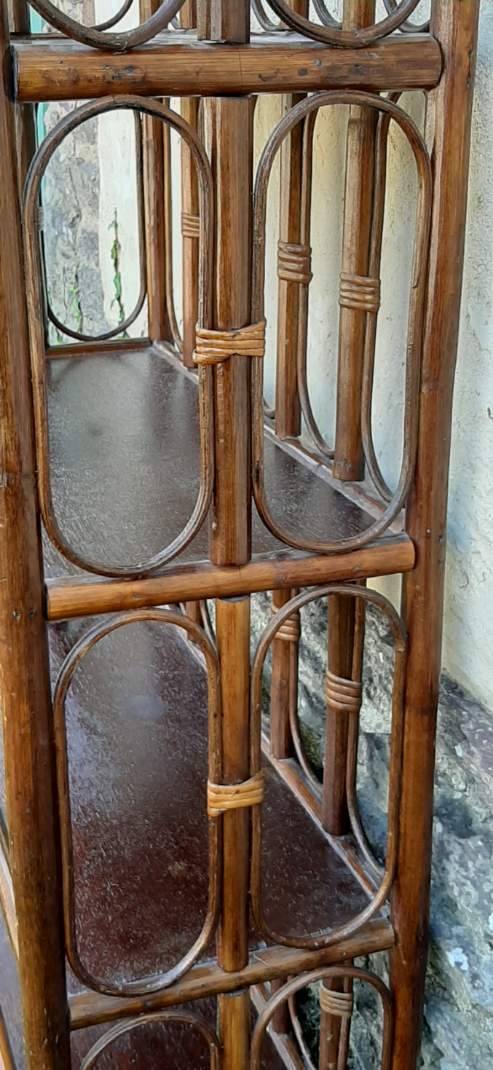 Bamboo wicker rattan 185cm vintage