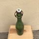 Lot 4 bottles old beers and lemonades blown glass and bistro porcelain