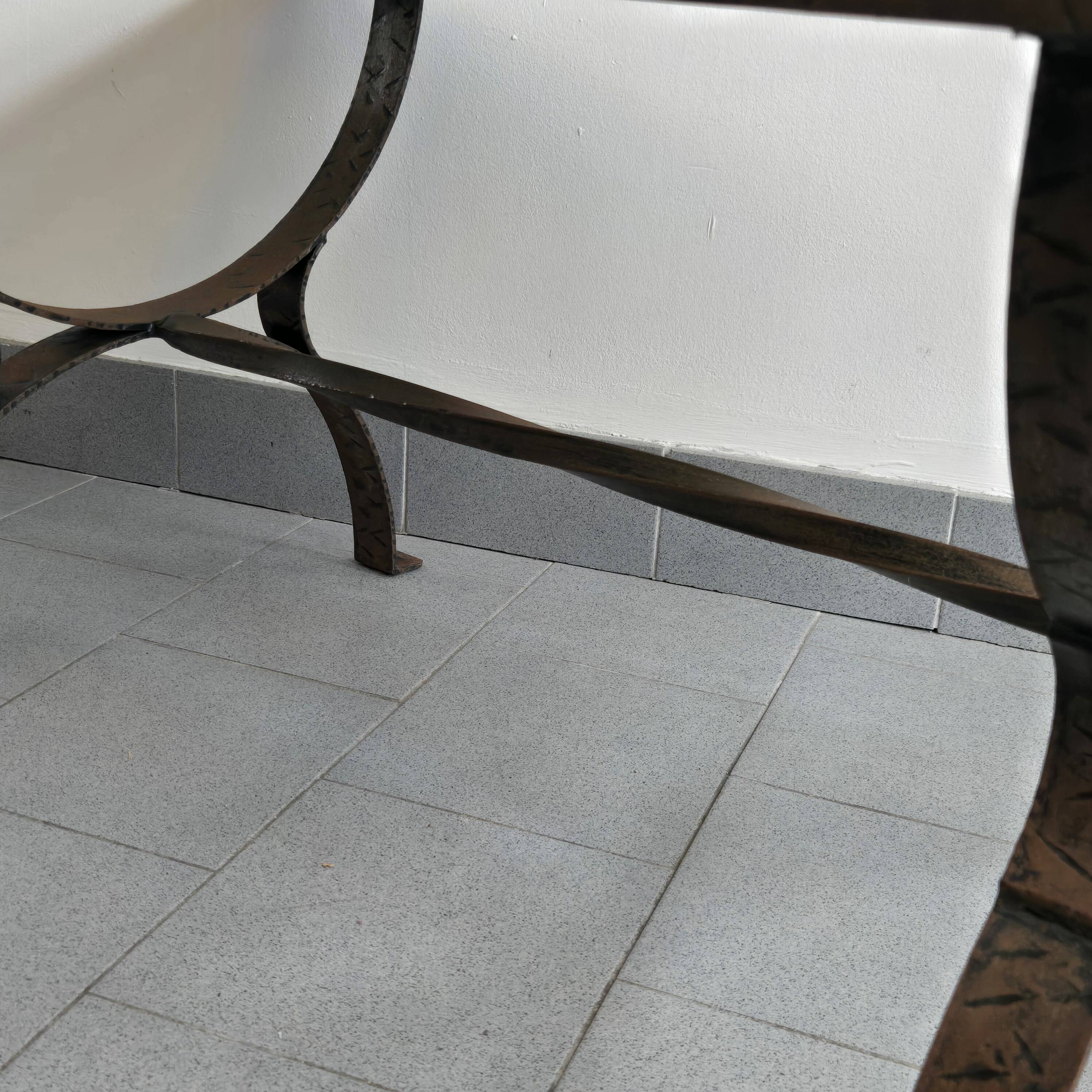 Vintage stained glass coffee table 1960