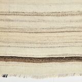 5x7 Kilim Beige & Cream Striped Kilim Rug, 161x211Cm