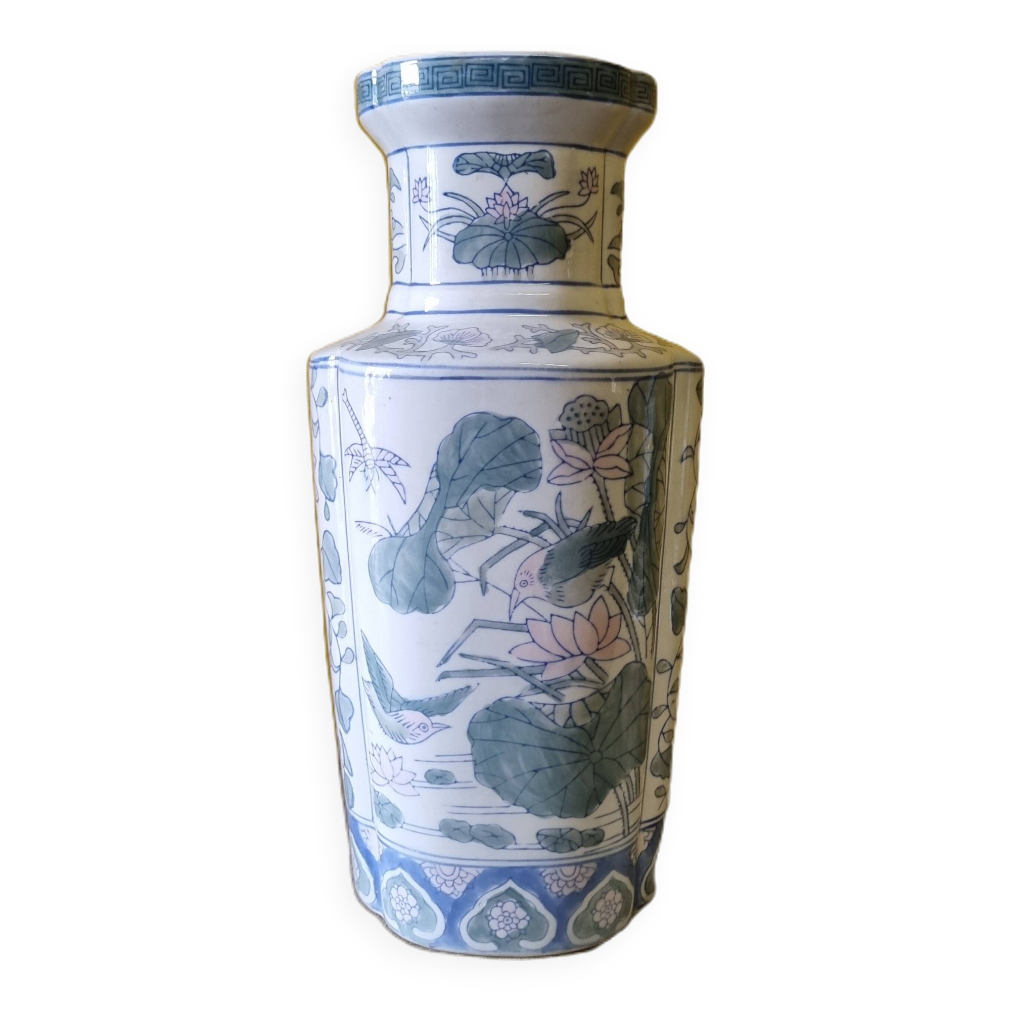 Ceramic Chinese Vase 1960s, Vintage