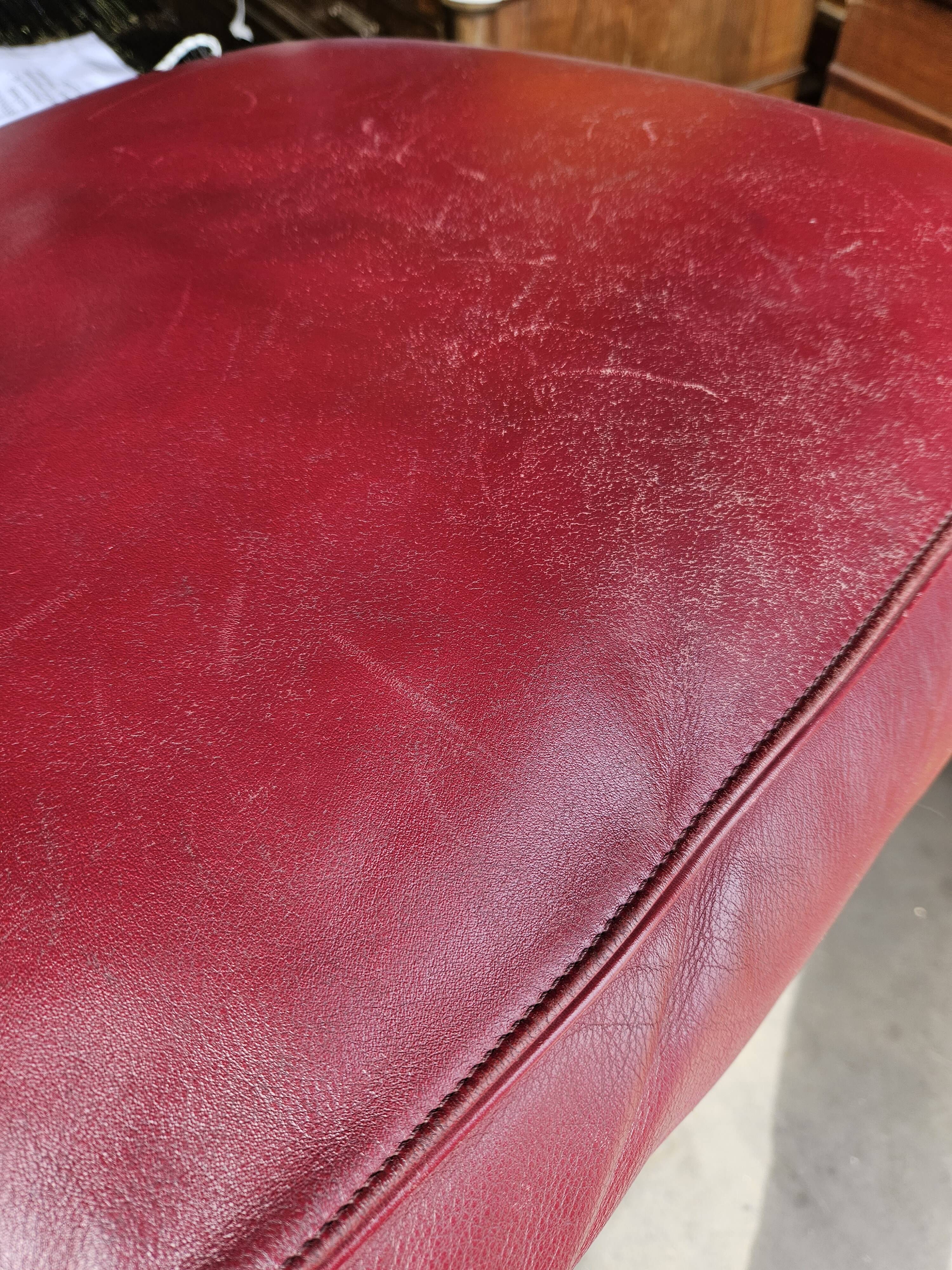 Canapé d'angle modulable Socrates en cuir bordeaux par Poltrona Frau, 1970