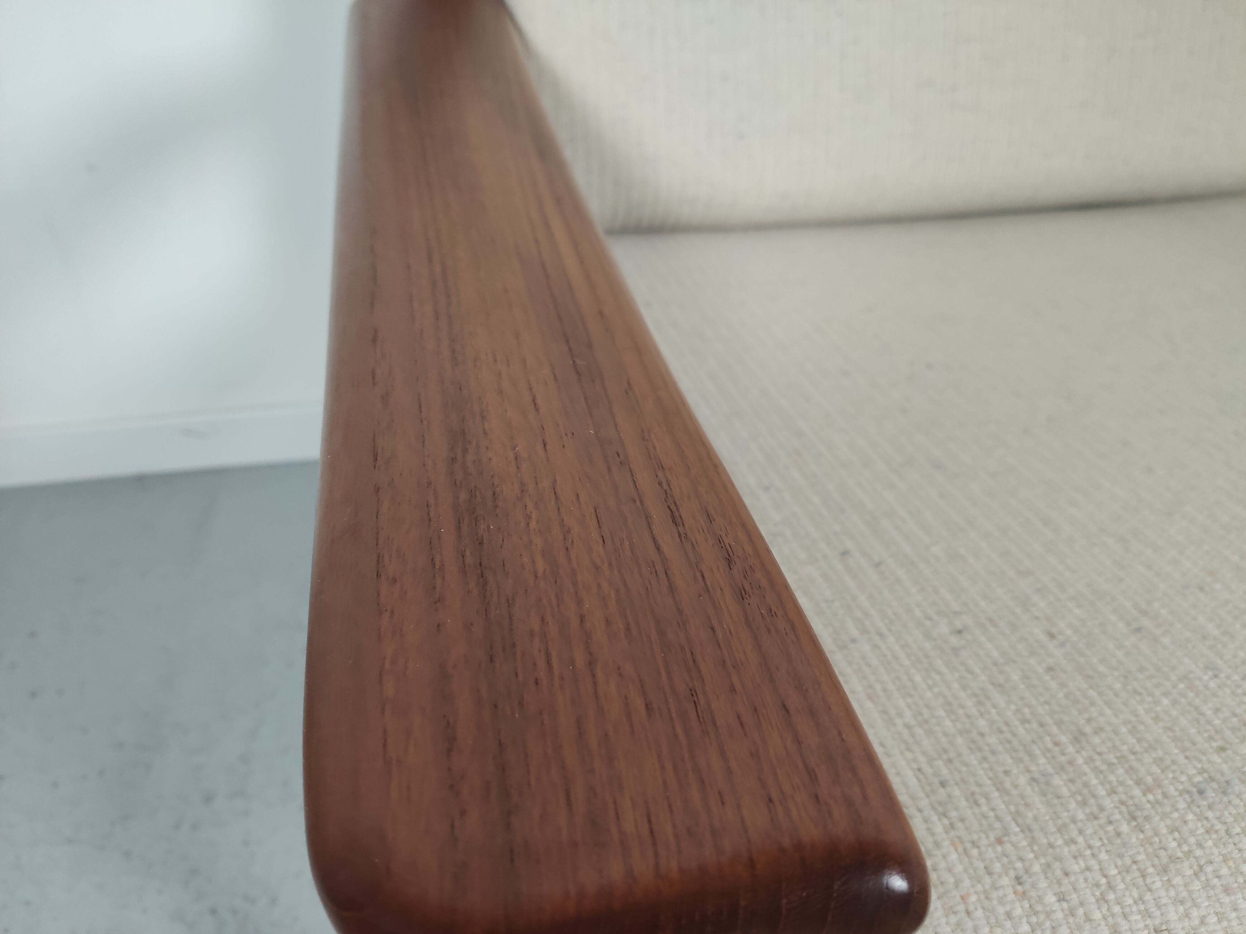 JUUL KRISTENSEN 3-seater teak sofa for Glostrup, Denmark 1960s