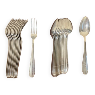 Potfer silver metal silverware cutlery 84