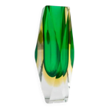Sommerso Flavio Poli Vase, Murano Italy, 60/70