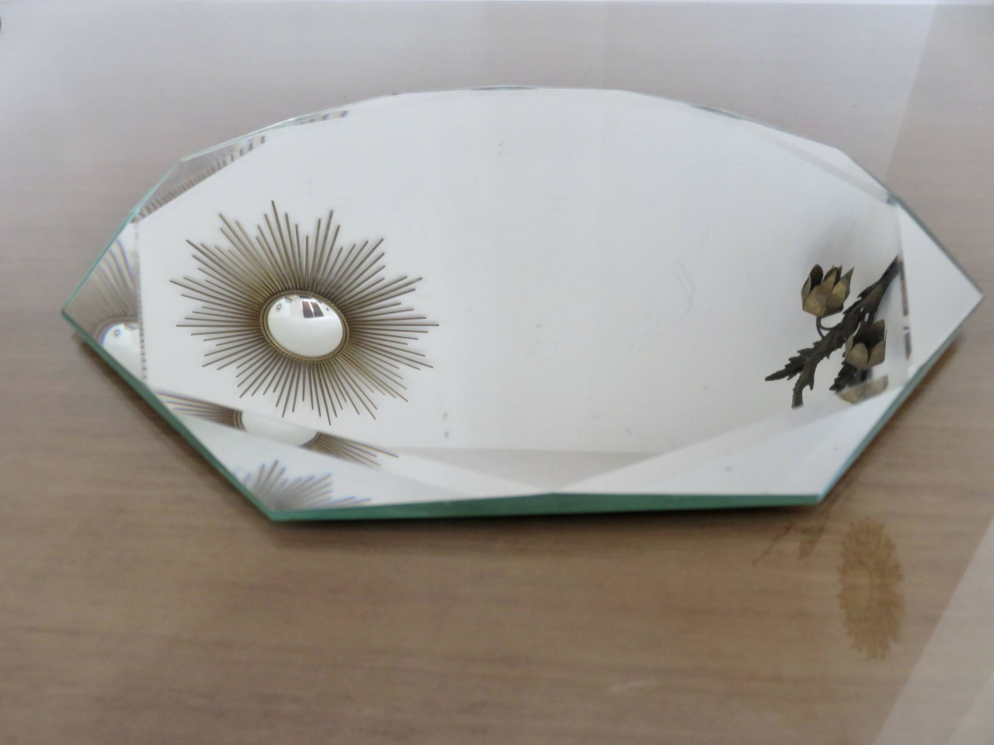 Miroir octogonal biseauté, années 40-50
