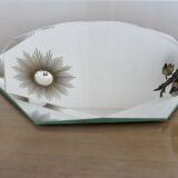Beveled octagonal mirror from the 40s and 50s