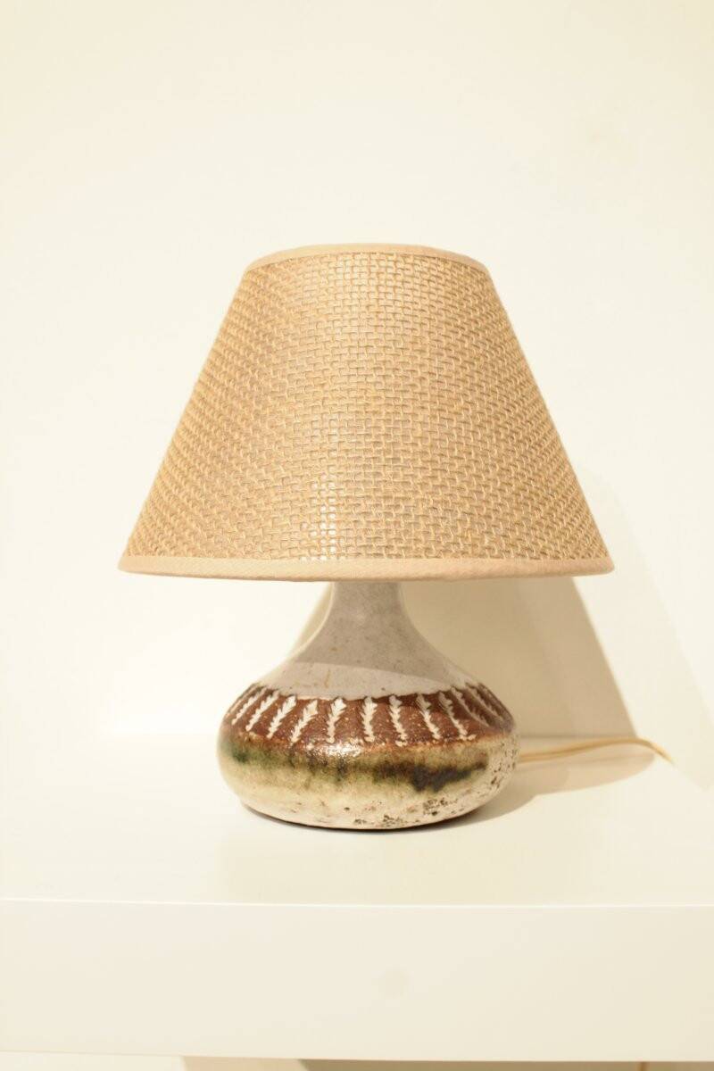 Ceramic lamp by Albert Thiry, Vallauris