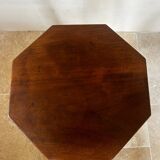 Octagonal side table with turned legs