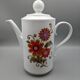 Théière cafetière blanche décor floral vintage winterling bavaria
