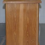 Buffet Ralph Lauren with polished slate stone and rosewood shelves.