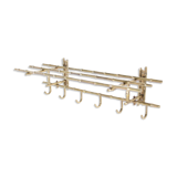 Portemanteau en laiton façon bambou