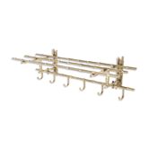 Portemanteau en laiton façon bambou