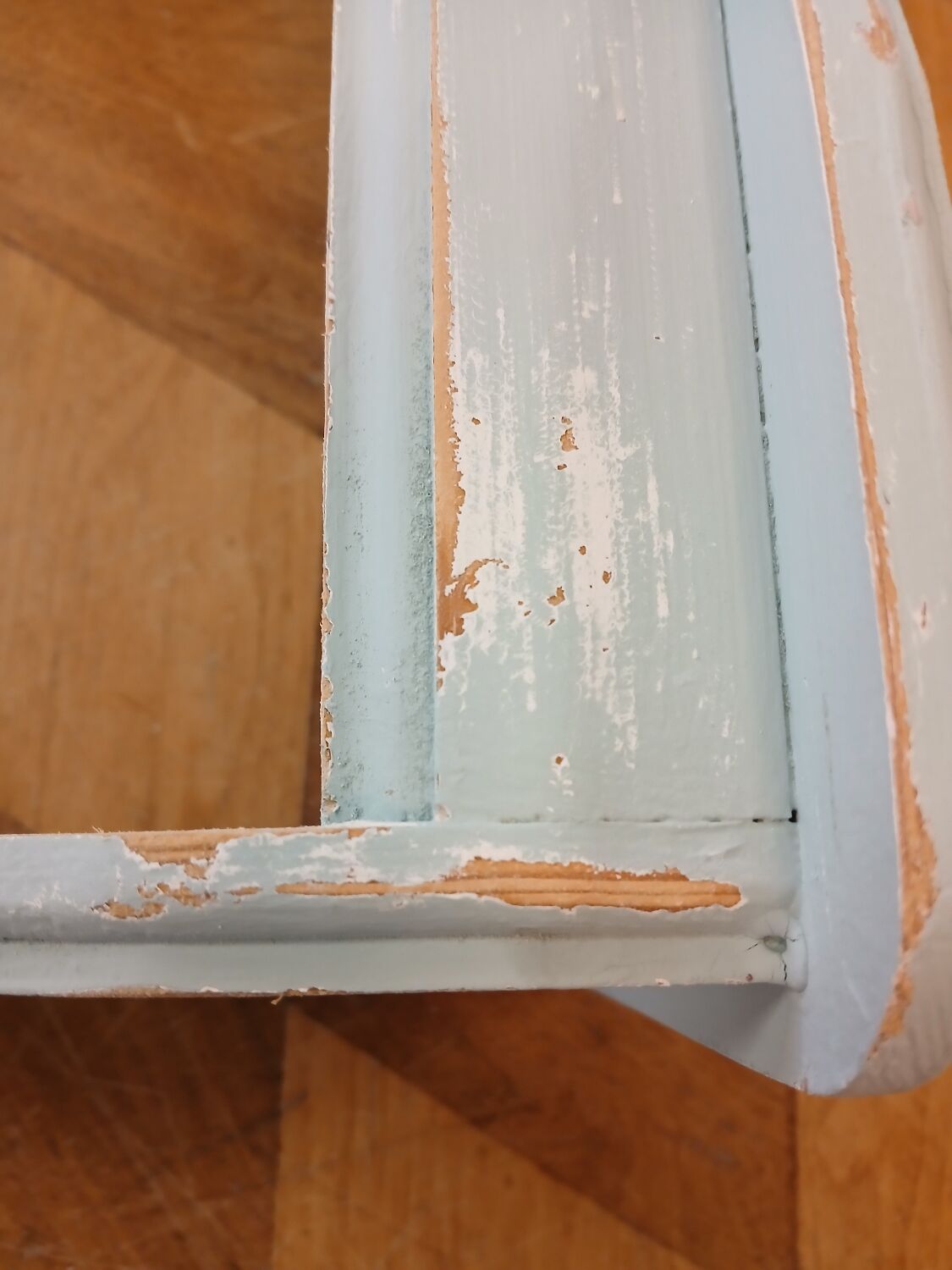 Revamped antique wall shelf