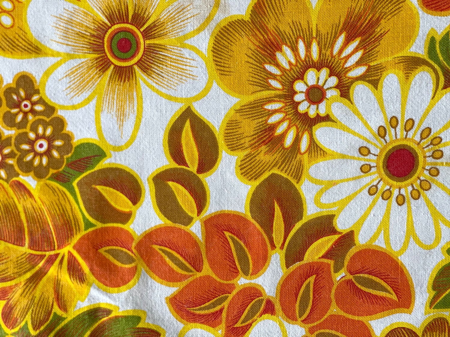 Nappe ronde vintage 1970