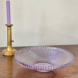 The lilac molded glass compote bowl.