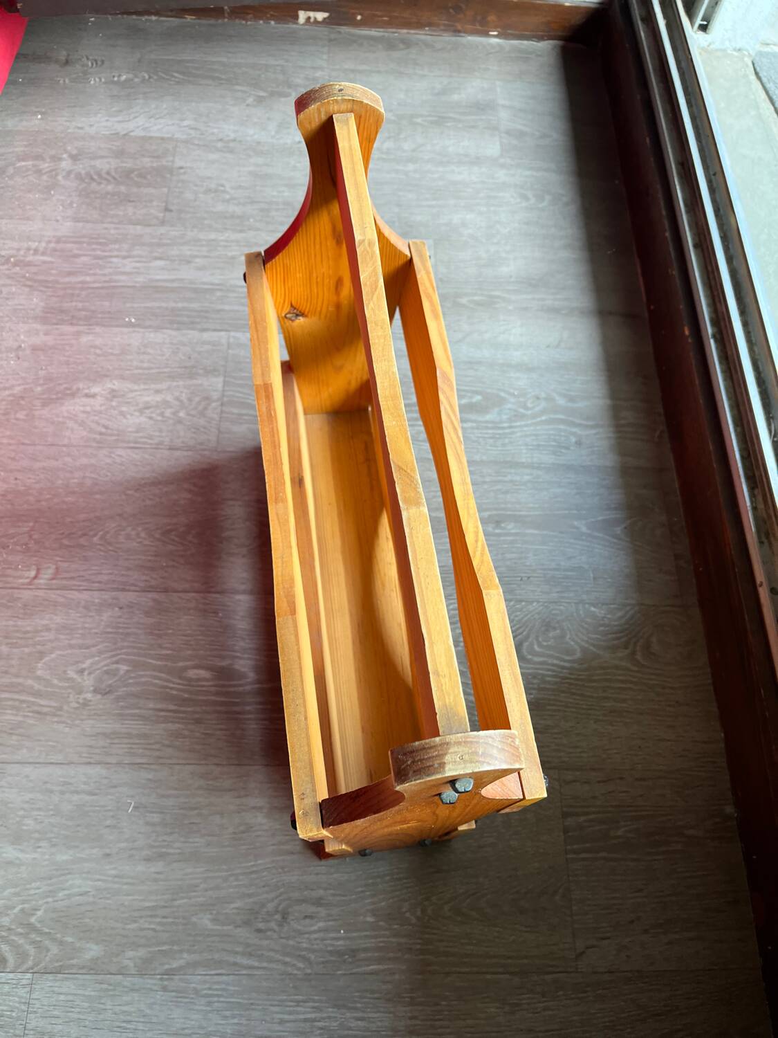 Solid pine magazine rack
