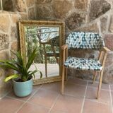 70s style wooden armchair