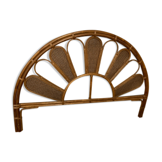 Flower headboard, rattan