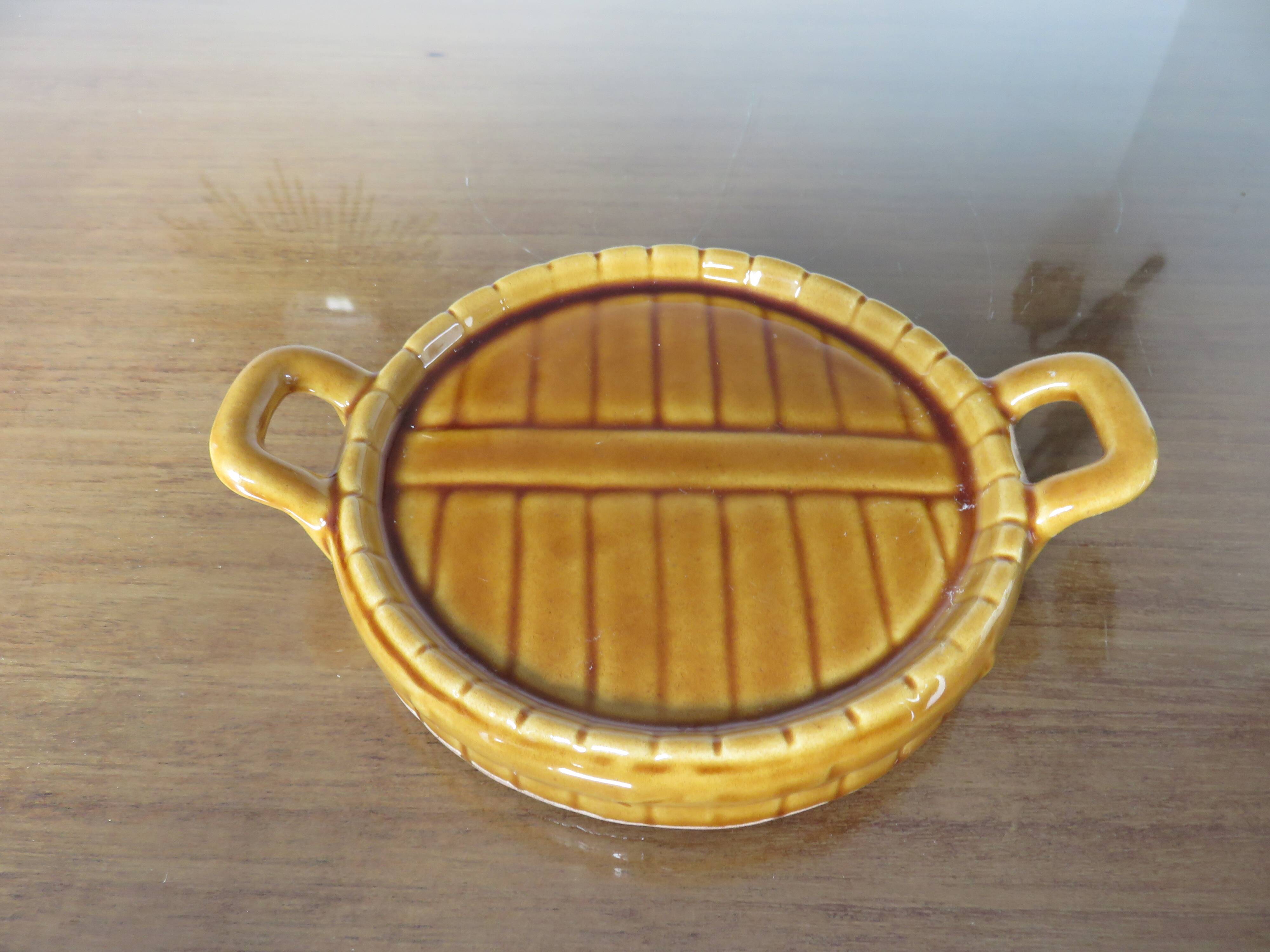 Albert Ferlay Vallauris ceramic bottle coaster 50s 60s