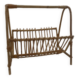 Rattan magazine rack