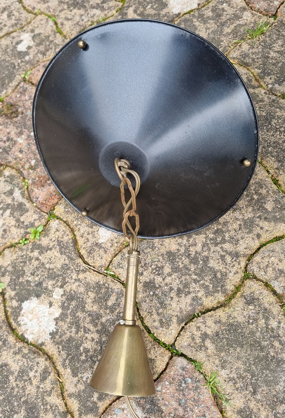 Vintage lantern suspension, Maison Lunel spirit, 50s
