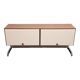 1970s sideboard room-devider in metal and teak