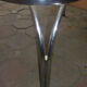 Vintage table of the 60s in red formica and chrome legs