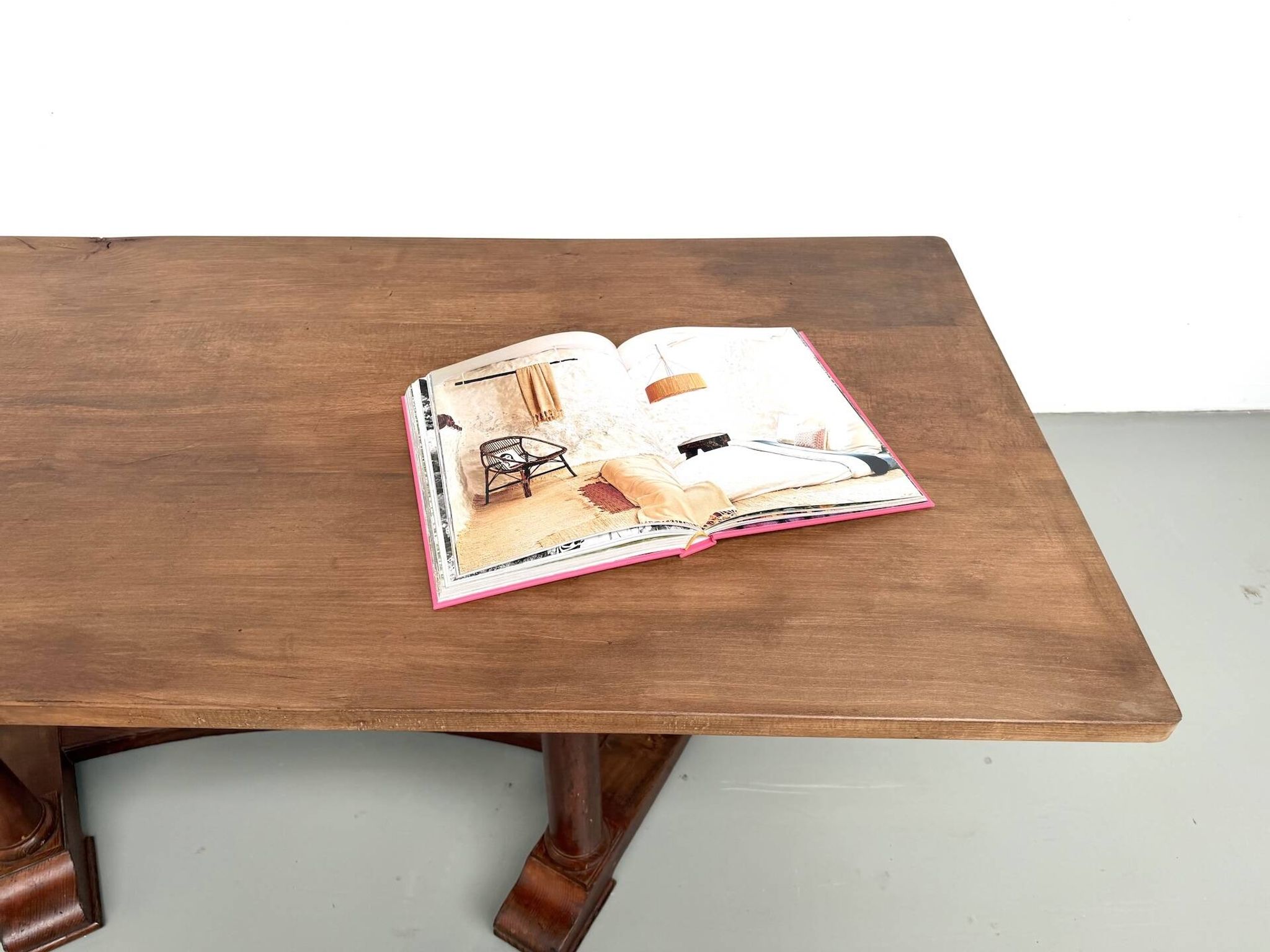 Table de repas ou bureau Art Déco en chêne et hêtre – Années 1930