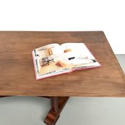 Table de repas ou bureau Art Déco en chêne et hêtre – Années 1930
